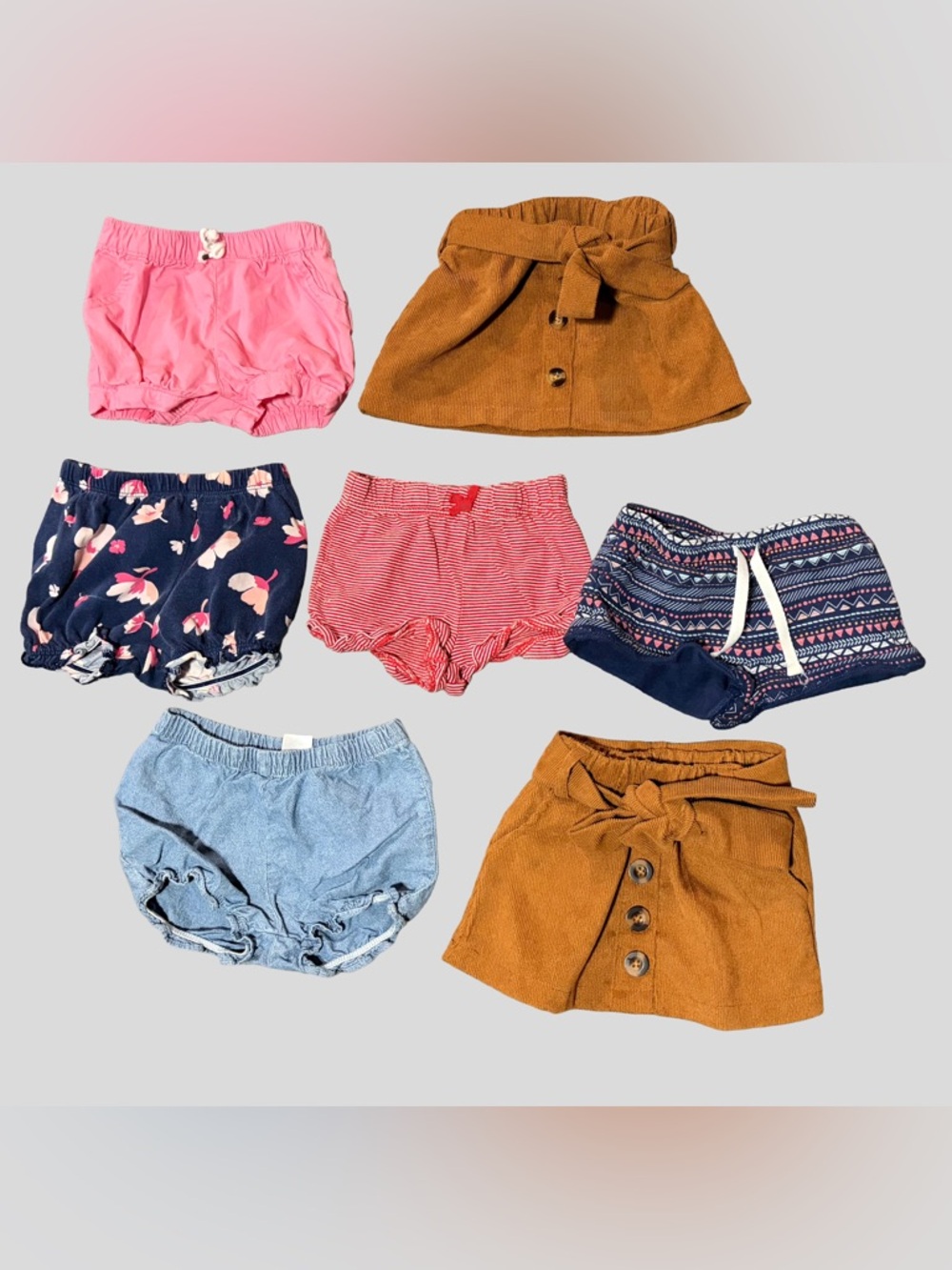 Baby Girl 6M Bundle Shorts Skirts Bloomers Lot Boutique Style